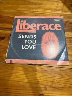 Liberace Sends You Love Vinyl Record - Pink and Black Sleeve